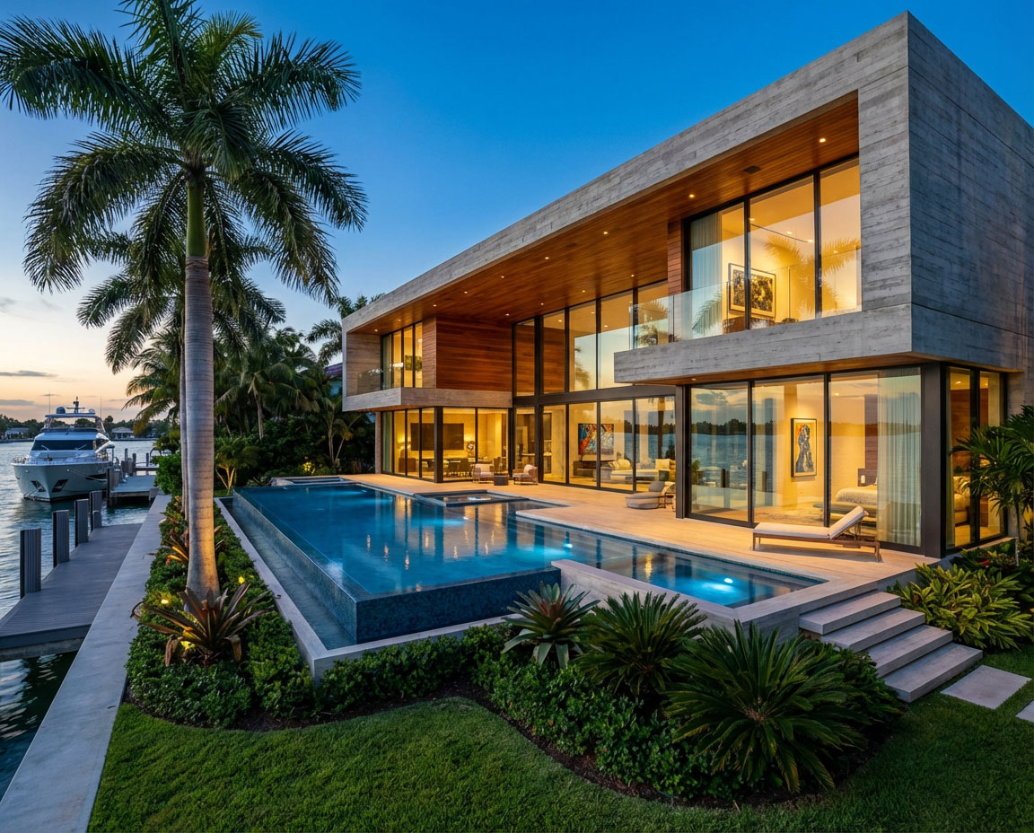 Elevate Your Lifestyle with Miami’s Best Waterfront Estate Builders